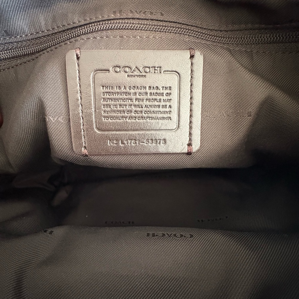 Coach Prairie Satchel in Signature Jacquard | 58875 | Brown Hangtag | GUC - Picture 9 of 11